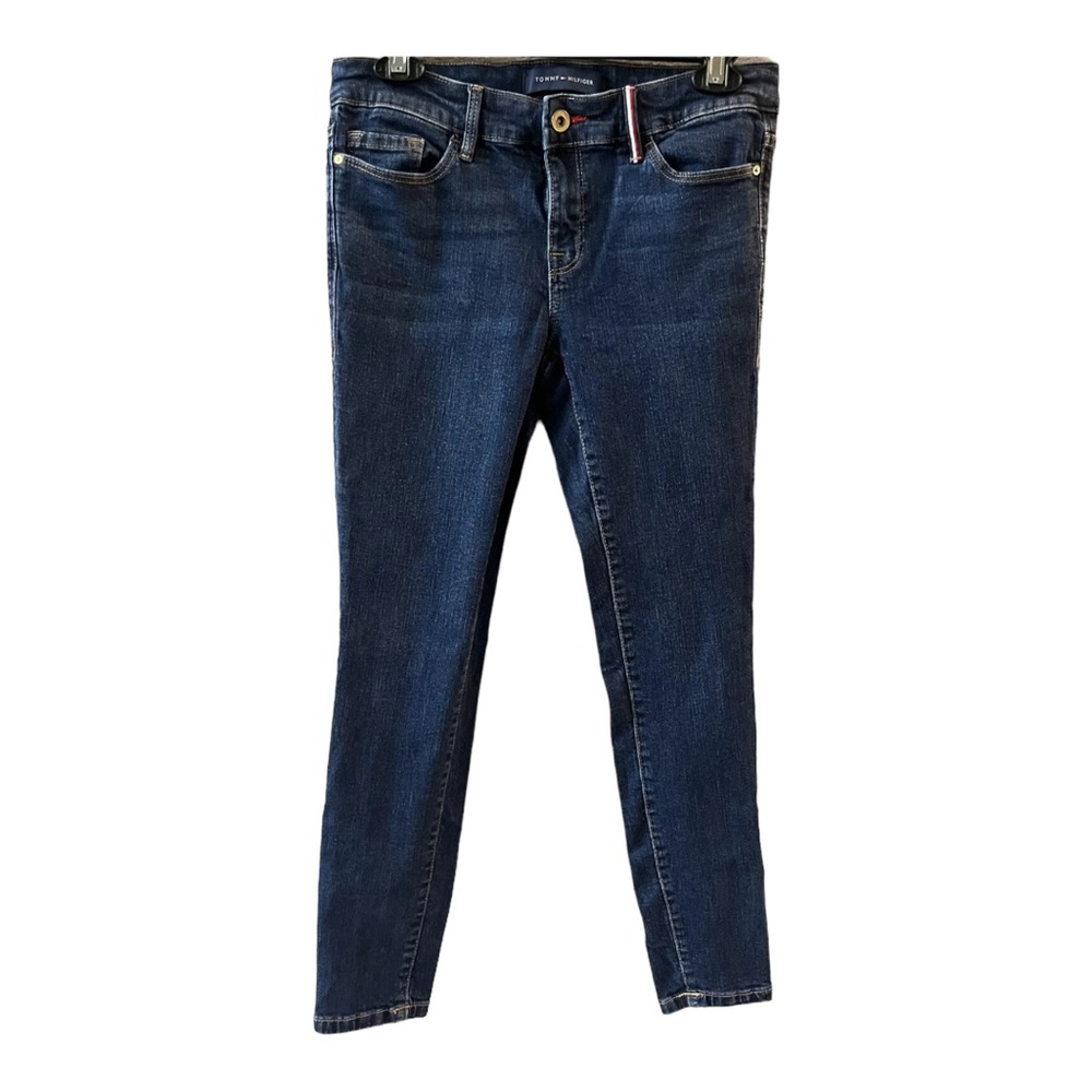 Tommy Hilfiger Jeans Women Size 2 “Raleigh Skinny” Denim Blue Jeans Stretch EUC